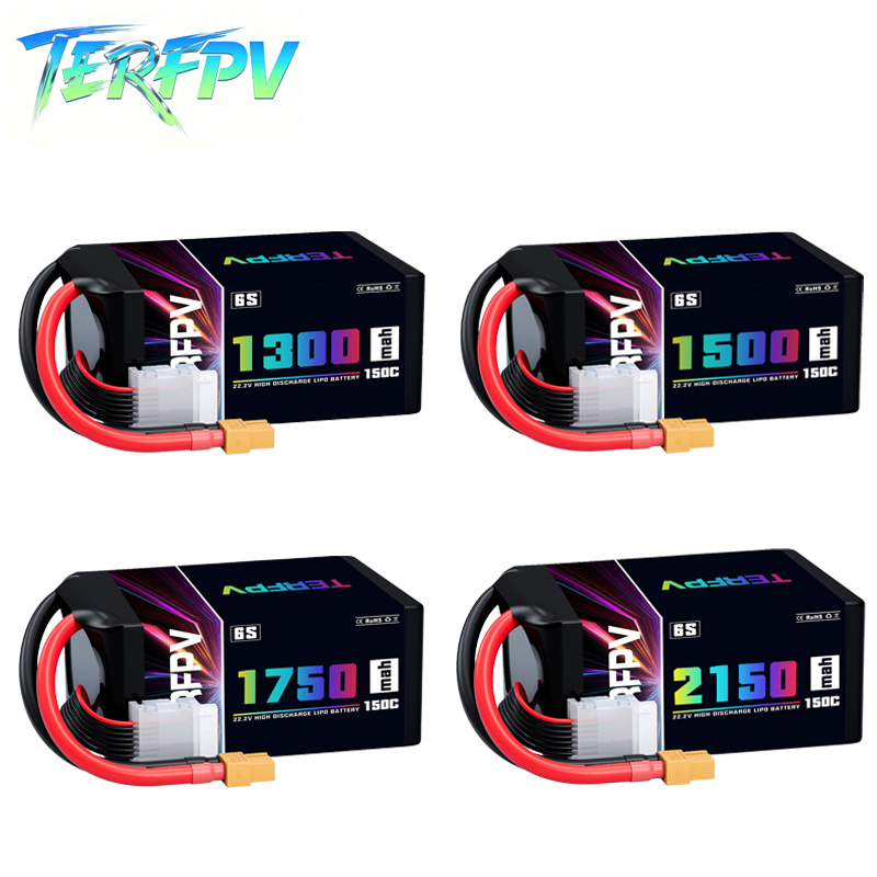 Drone Battery 6S - Аккумулятор LiPo TERFPV 6S 22.2V 1300/1500/1750/2150