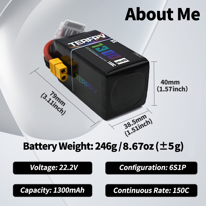 Аккумулятор LiPo TERFPV 6S 22. – обзор и цена Drone Battery 6S