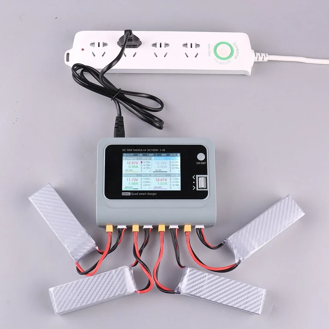 Четырехканальное зарядное устр – обзор и цена Drone Battery Charger
